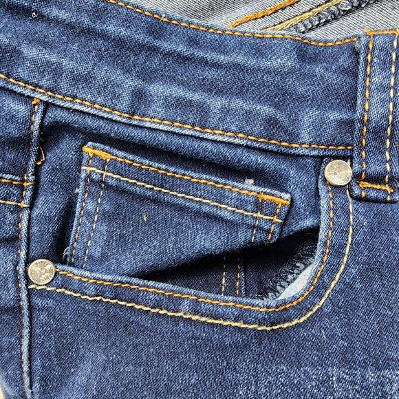 Enjoy Denim Jeans Womens 20 Blue High Rise Crop Capri Skinny Leg Stretch Denim - Picture 2 of 16